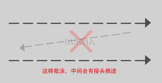 错误的清水混凝土漆施工方法