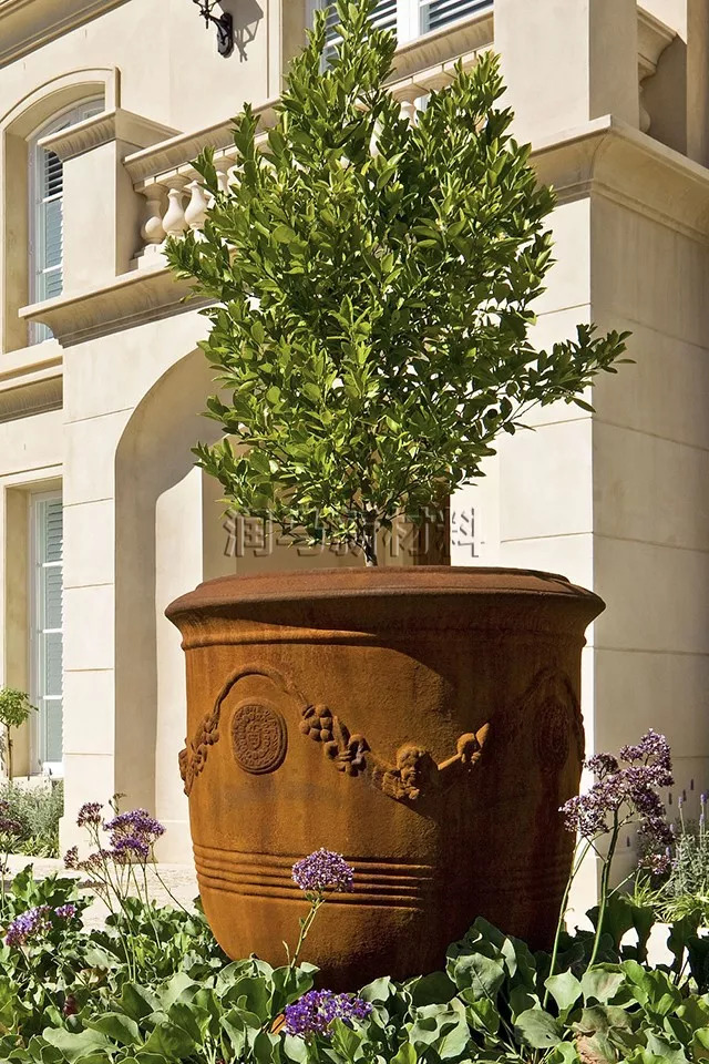 铁锈漆运用于花坛装饰